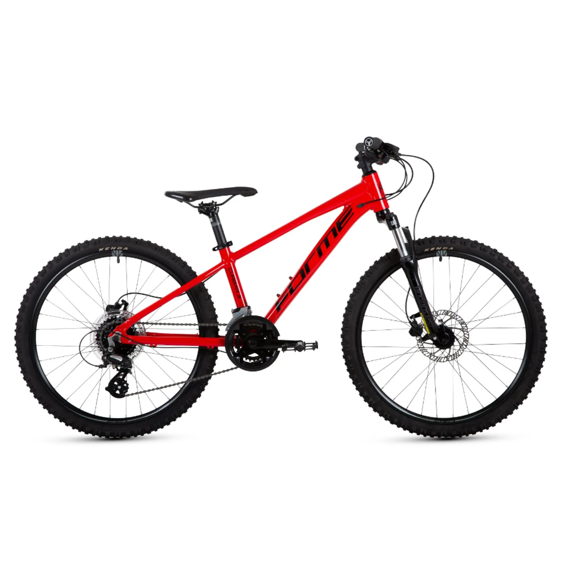 Forme Curbar 3 24 Inch Kids Bike Red Black